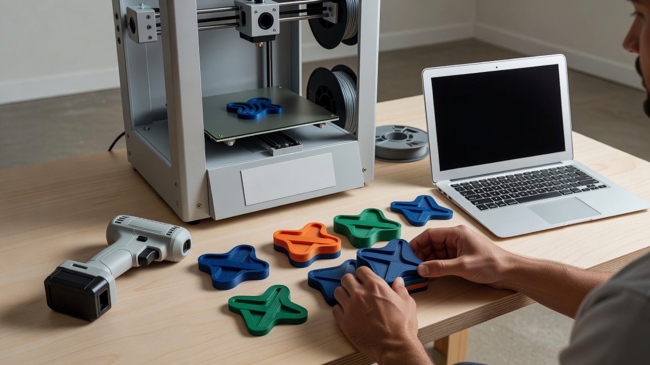 Custom 3D Printed Coasters Comparison for Team Colors