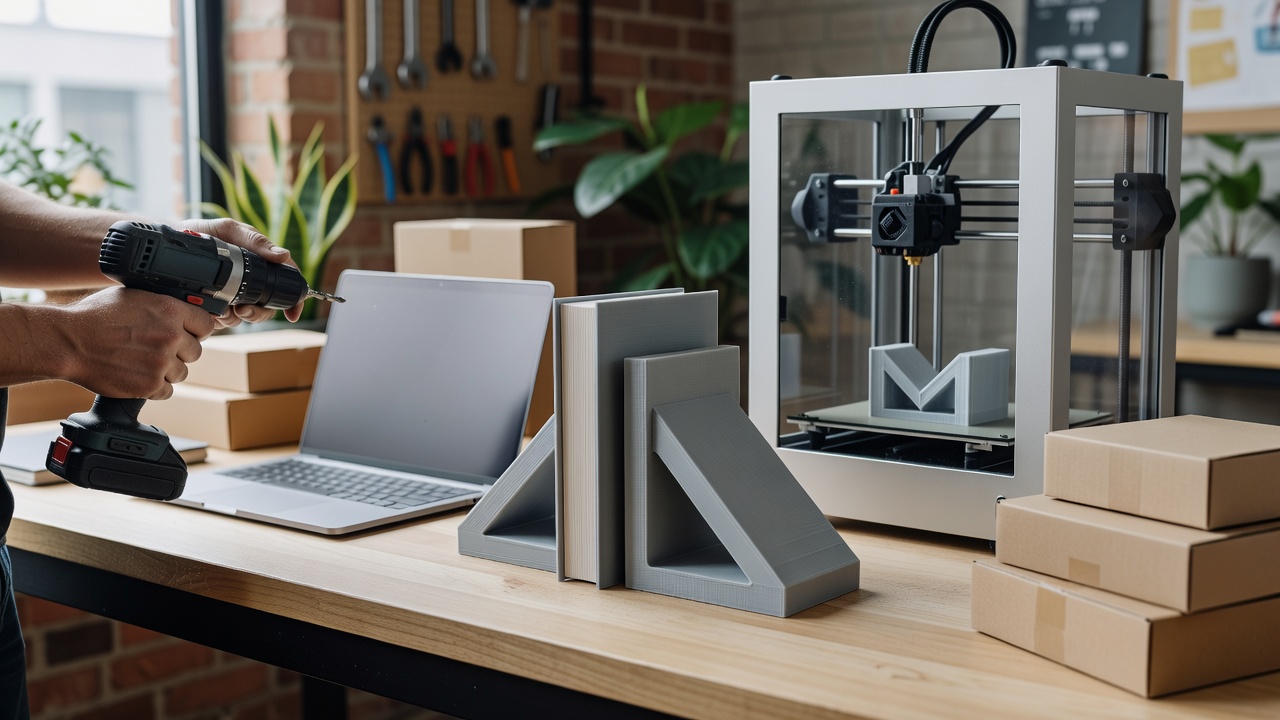 3D Printed Bookends for Precise Collector Shelves